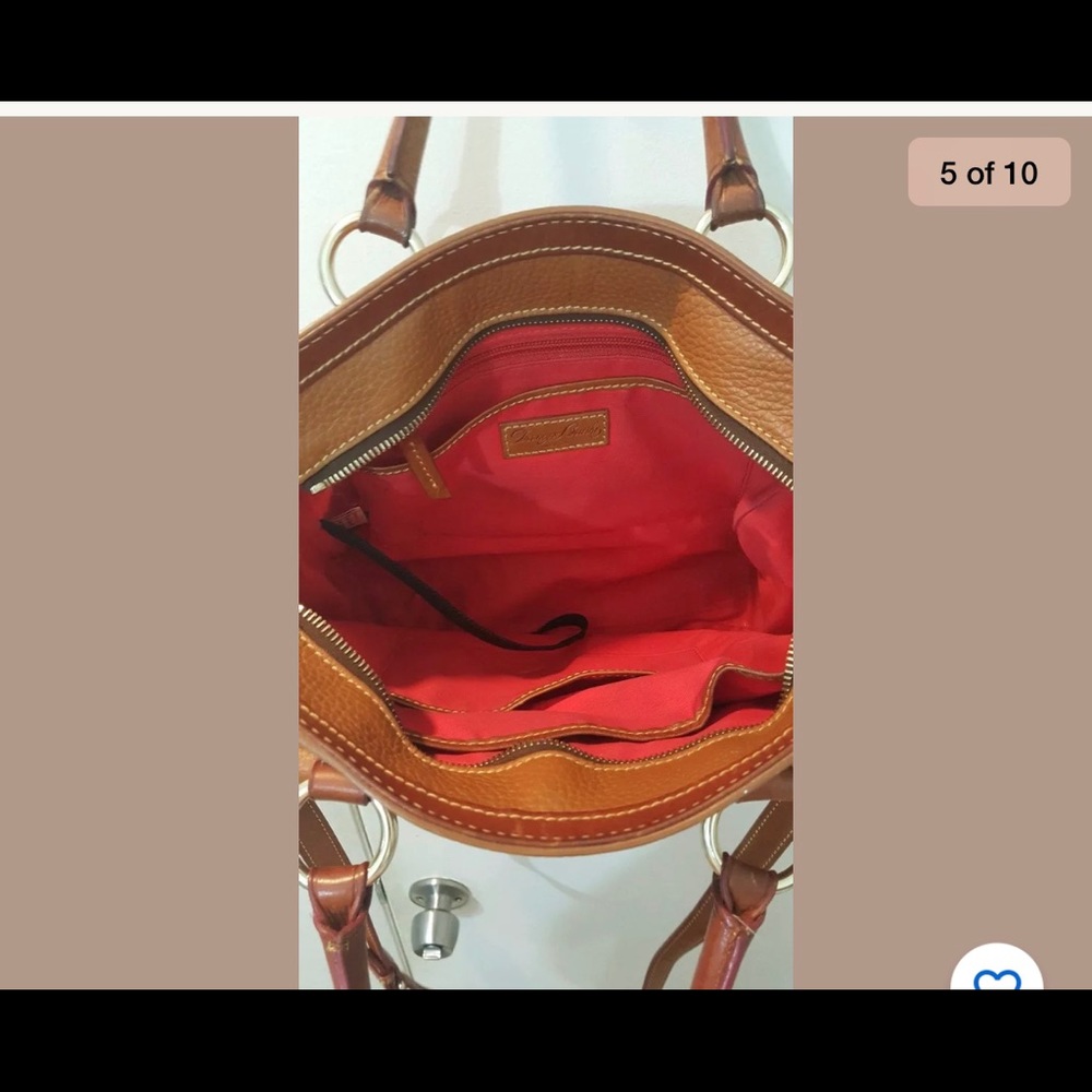Dooney & Bourke caramel Tan Camel Pebble Leather - Picture 9 of 10